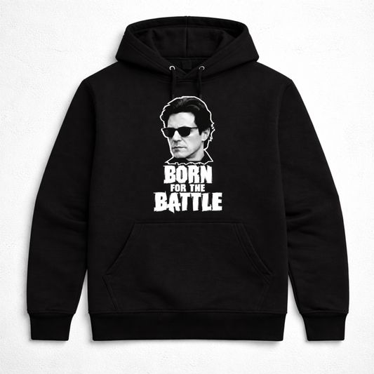 Born for the Battle Premium Black Hoodie.